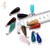 Natural Stone Pendant Crystal Gemstone Charms Small Women Necklace Jewelry Men Fashion Choker Bijoux Accessories Lot Bag
