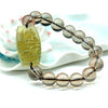 Natural Stones Smoky Quartz Bracelet Buddha Wmoen And Men Strand Bracelets Unisex Crystal Bracelets Figure Bracelet 2020