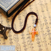Nature Opal Gemstone Pendant Agate Cross Christian Jewelry men women Crystal Necklace Hot Sale New Fashion Classic Topaz