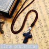Nature Opal Gemstone Pendant Rope Chain Crystal Necklace Hot Sale New Fashion Classic Style Agate Cross Christian Jewelry