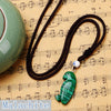 Nature Stone Long Sweater Necklace Bird Pendant Exquisite Crystal Parrot Pendant Gemstone Necklace For Woman Fine Jewelry