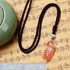 Nature Stone Long Sweater Necklace Bird Pendant Exquisite Crystal Parrot Pendant Gemstone Necklace For Woman Fine Jewelry