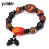 New Men Bracelet Charms Nature Agate Handmade Fashion Stone Jewellery Male Lucky Dzi Beads Gemstone Big Bracelets Gifts