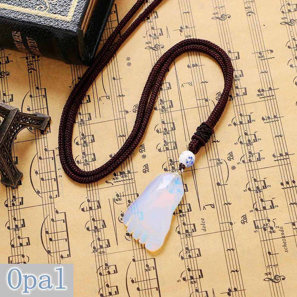 Party Necklace Feet Small Pendant Natural Moonstone Jewelry Ruby Cute Charms Dragon Woman Vintage Dragon Collares Jasper