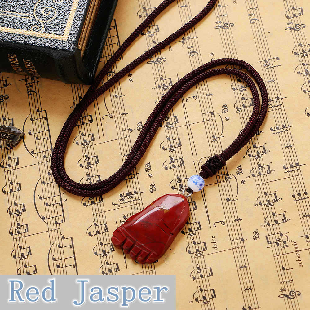 Party Necklace Feet Small Pendant Natural Moonstone Jewelry Ruby Cute Charms Dragon Woman Vintage Dragon Collares Jasper