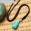 Party Necklace Gourd Pendant Natural Crystal Fine Jewelry Rhinestone Turquoise Granate Taki Skyrim Sailor Steampunk Snake