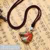 Party Necklace Horse Head Pendant Natural Crystal Fine Popular Jewelry Popular Accessories Chocker Bijoux Angel Pingente