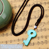 Party Necklace Key Pendant Popular Natural Stone Fine Jewelry Rhinestone Turquoise Granate Sailor Moon Punk Joyas Panda