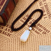Party Necklace Square Pendant Crystal Natural Stone Woman Jewelry Gem Sweater Chain Peridot Opal Moon Steampunk Teen Wolf