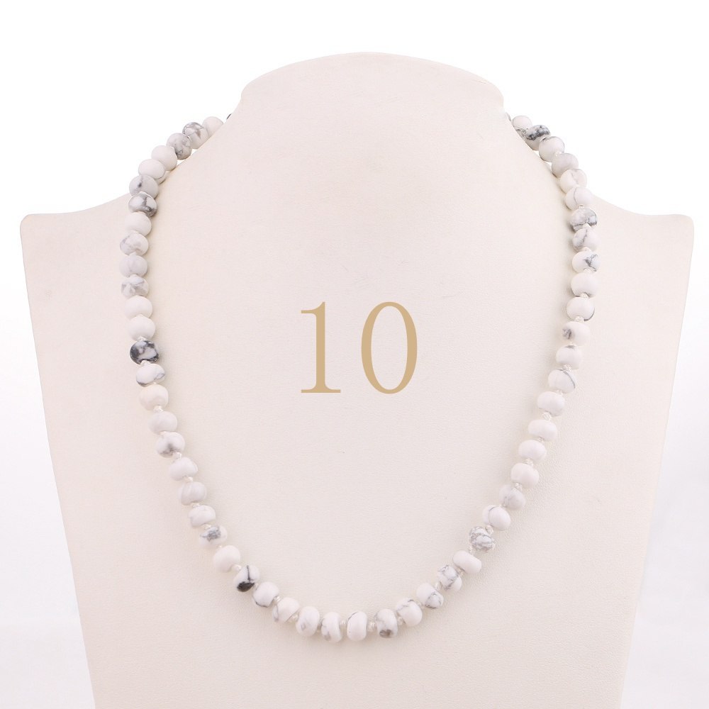 Pink Chalcedony Necklace Women Choker Beaded Chain Fashion Female Jewelry Natural Stone Accessories Collier Femme Reiki