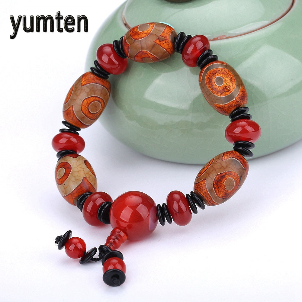 Popular Men Bracelet Natural Agate Couple Fashion Party Jewelry Beadslgbt Feyenoord Pulseiras Feminina Wholesale 5 PCS