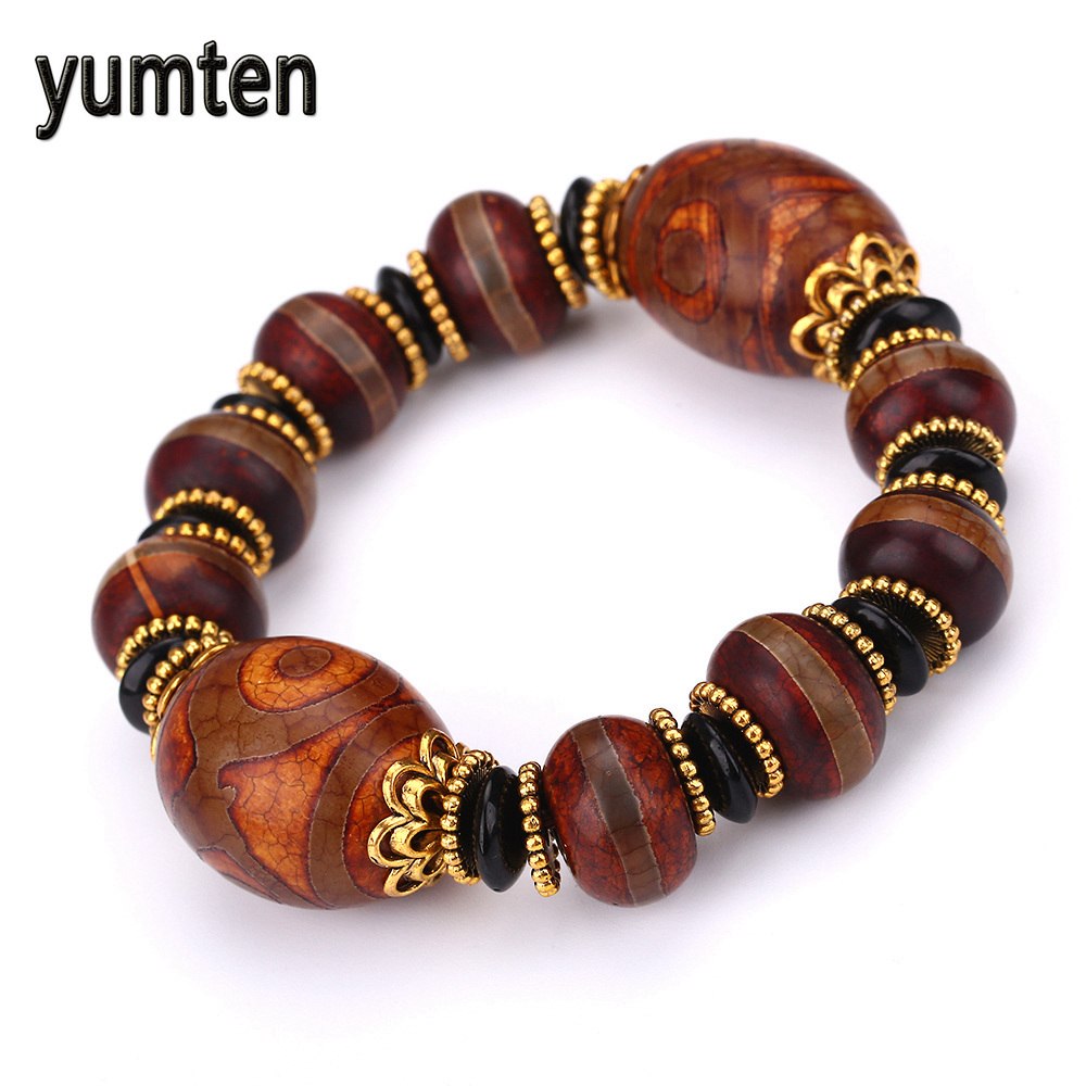 Popular Men's Bracelet Natural Picture Stone Jewelry Fashion Gem Accessories Beadslgbt Feyenoord Cozinha Punk Pulseira