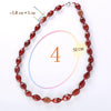 Red Agate Necklace Female Choker Bohemian Women Jewelry Popular Bead Chain Statement Accessories Collier Femme Ethnique