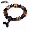 Retro Jewelry Men's Bracelet Fine Natural Agate Accessories Lucky Beads Pulseira Orologio Uomo Soy Luna Slave