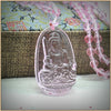 Rose Quartz Pendant Necklace Romantic Pendant Buddha Crystal Solitaire Fine Jewelry Pendants Pendants pendentif Colgantes