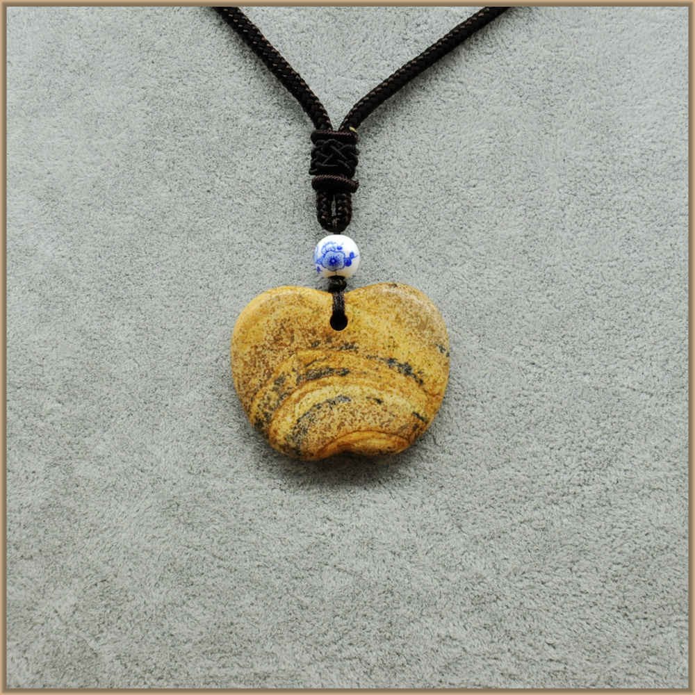 Sapphire Gemstones Necklace Apple Crystal Pendant Labradorite Opal Collier Sautoir Long Kehribar Fashion Female Pendant