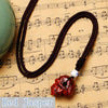 Stone Skull Pendant Necklace Mexican D of the Dead Accessories Coco Retro Jewelry Crystal Choker Halloween Decorations