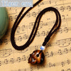 Stone Skull Pendant Necklace Mexican D of the Dead Accessories Coco Retro Jewelry Crystal Choker Halloween Decorations