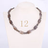 Tiger Eye Necklace Men Choker Bead Chain Natural Stone Square Jewelry Popular Male Accessories Correntes Masculino Reiki