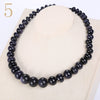 Tiger Eye Stone Necklace Ethnic Women Jewelry Vintage Statement Accessories Men Beads Choker Crystal Natural Naszyjnik