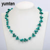 Turquoise Woven Necklace Natural Stone Crystal Women Fashion Beads Leisure Boutique Handmade Accessories Wholesale 5 PCS