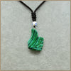 Unisex Party Natrual Agate Stone Sweater chain Pendant Necklaces Figure Big Finger Fabulous Pendant Necklaces Romantic