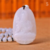 White Jade Women Pendant Necklace Male Buddha Head Safe Lucky Jewelry Stones Charms Beaded Handmade Pendentif Bouddha