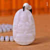 White Jade Women Pendant Necklace Male Buddha Head Safe Lucky Jewelry Stones Charms Beaded Handmade Pendentif Bouddha