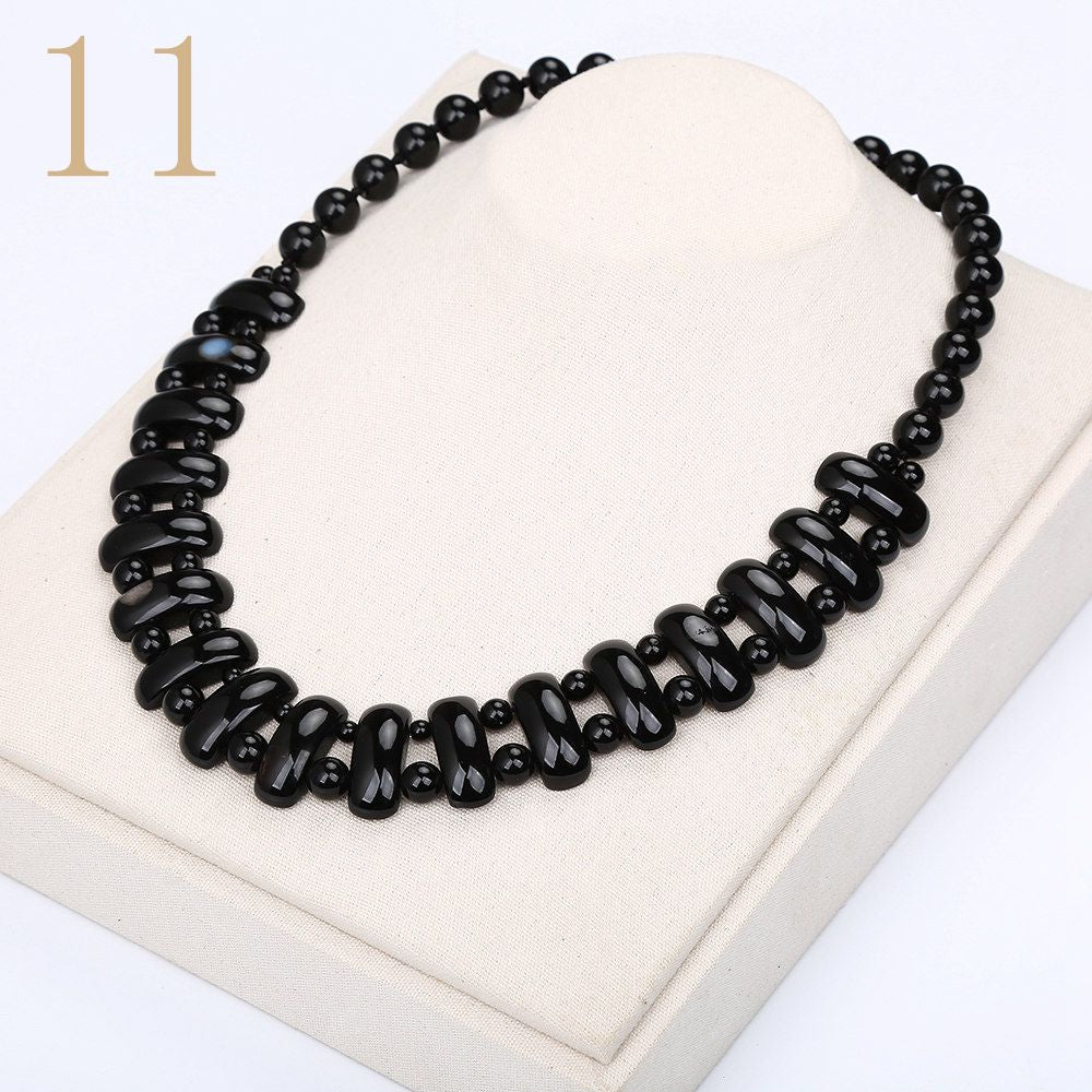 Women Big Necklace Vintage Man Power Gem Natural Stone Ethnic Jewelry Statement Female Accessories Fashion Pendant Reiki