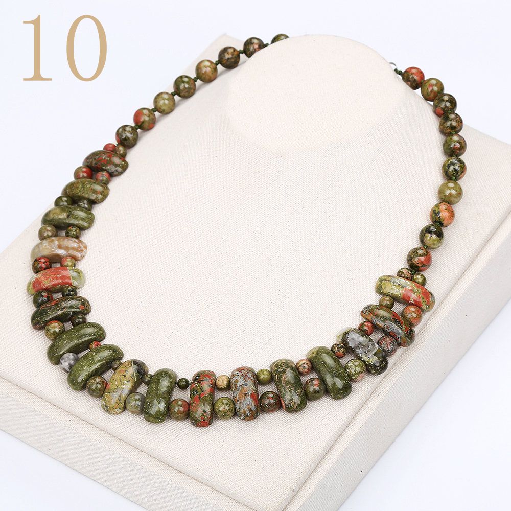 Women Big Necklace Vintage Man Power Gem Natural Stone Ethnic Jewelry Statement Female Accessories Fashion Pendant Reiki