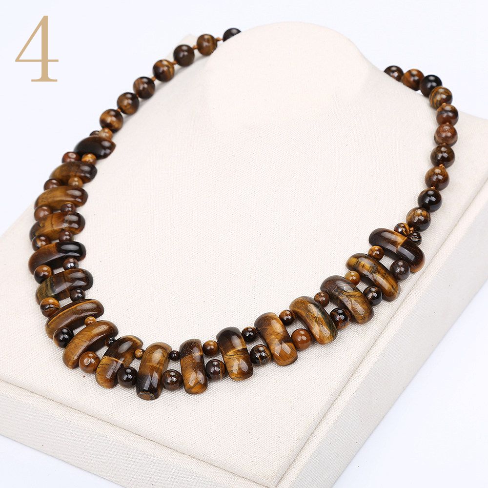 Women Big Necklace Vintage Man Power Gem Natural Stone Ethnic Jewelry Statement Female Accessories Fashion Pendant Reiki