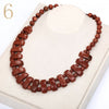 Women Big Necklace Vintage Man Power Gem Natural Stone Ethnic Jewelry Statement Female Accessories Fashion Pendant Reiki