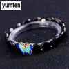 Women Bracelets Charms Heart Obsidian Handmade Stone Bracelets Ladies 925 Silver Butterfly Bracelet Manchette Femme 2020