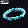 Women Bracelets Charms Heart Turquoise Beautiful Handmade Stone Bracelets Ladies 925 Silver Butterfly Pulseira Feminina