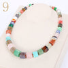 Women Rainbow Necklace Ethnic Men Big Choker Stone Jewelry Statement Female Vintage Accessories Fashion Healing Pendant