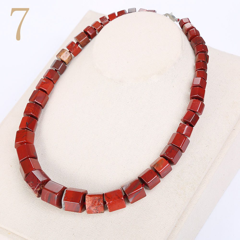 Women Rainbow Necklace Ethnic Men Big Choker Stone Jewelry Statement Female Vintage Accessories Fashion Healing Pendant