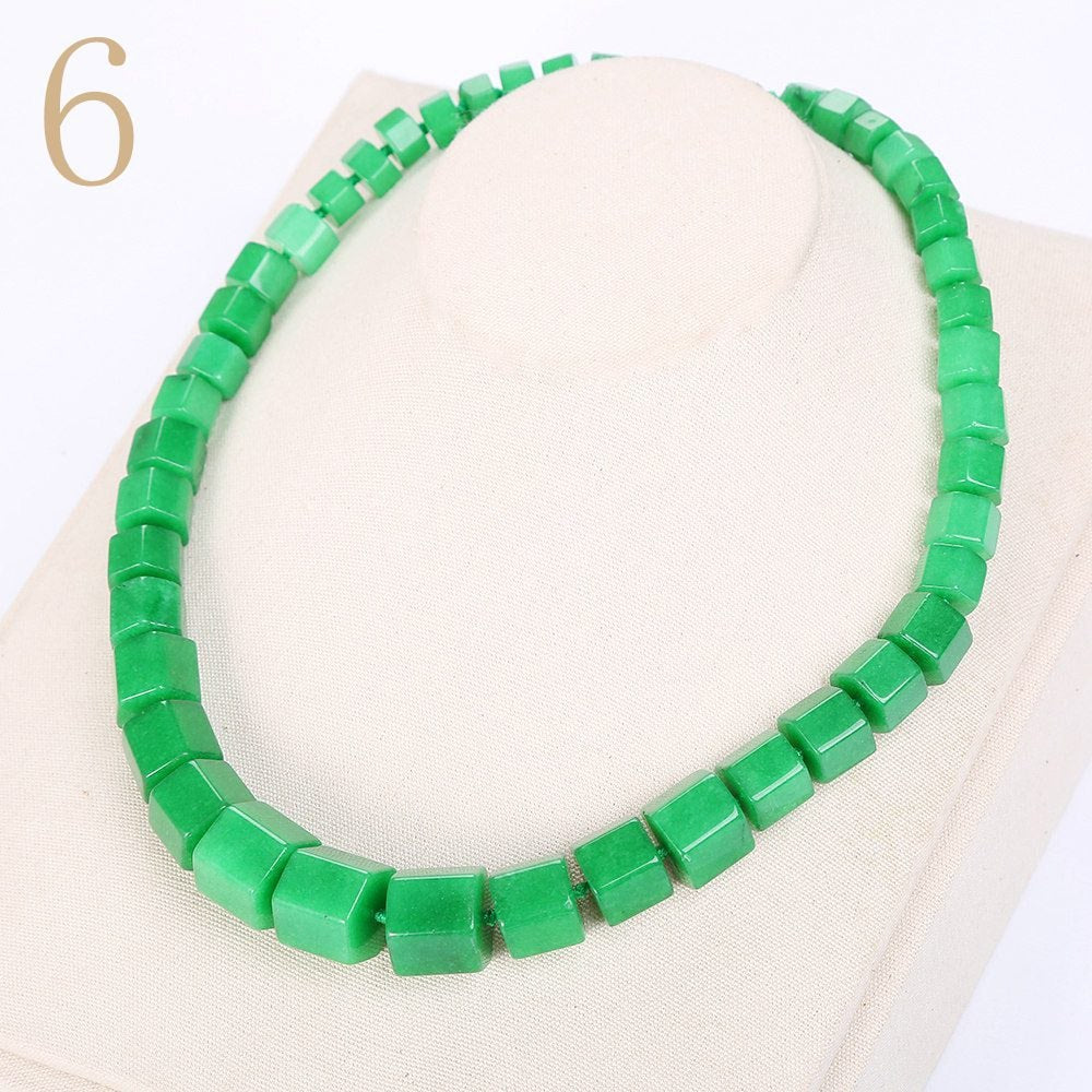 Women Rainbow Necklace Ethnic Men Big Choker Stone Jewelry Statement Female Vintage Accessories Fashion Healing Pendant
