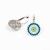 ZBOZWEI Fashion Silver Color Jewelry Mandala Charm Earrings Henna Stud Earrings OM Symbol Buddhism Zen Online Shopping India
