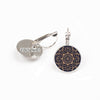 ZBOZWEI Fashion Silver Color Jewelry Mandala Charm Earrings Henna Stud Earrings OM Symbol Buddhism Zen Online Shopping India