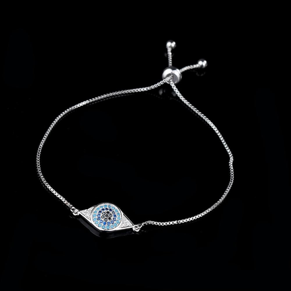 ZEG 2020 Female Fashion Sterling Silver S925 Blue eyes Mujer Jewelry Free Mail