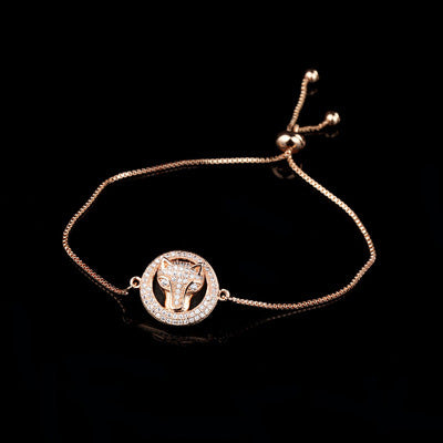 ZEG 2020 Female Fashion Sterling Silver S925The Wolf's head is encrusted with green st For Women Anillos Mujer Jewelry Free Mail