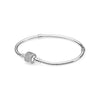 ZEG High Quality 100% Sliver Official Copy 1:1 Pan Bracelets Have Logo Women Fashion Jewerly Free Mail