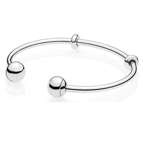 ZEG High Quality 100% Sliver Official Copy 1:1 Pan Bracelets Have Logo Women Fashion Jewerly Free Mail