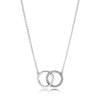 ZEG High Quality 100% Sliver Official Copy 1:1 Pan Cascading Charm Necklace Have Logo Women Fashion Jewerly Free Mail