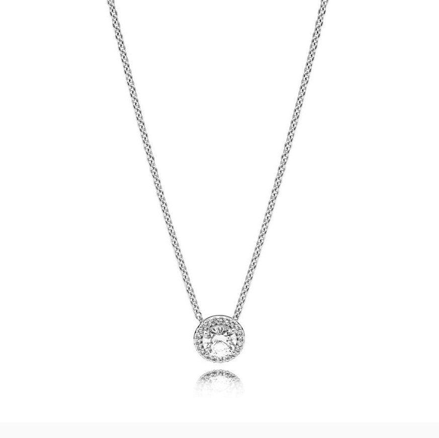 ZEG High Quality 100% Sliver Official Copy Pan 1:1 Elegant Necklace Have Logo Women Fashion Jewerly Free Mail