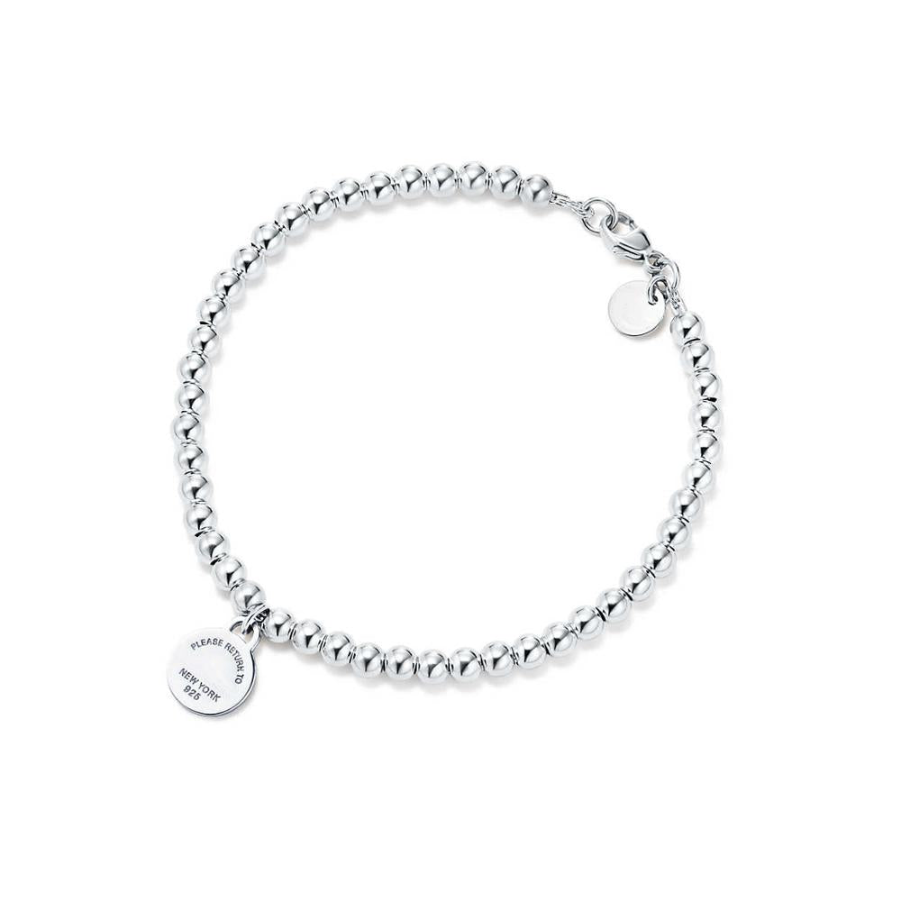 ZEG High Quality 100% Sterling Silver Original 1:1 Beads Bracelet Has Logo Women Jewelry Free Mail