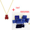 ZEG High Quality 2020 Latest SW ROSKI Original 1:1 Fashion TEDDY Bears Necklace Has Logo Women Jewelry Free Mail