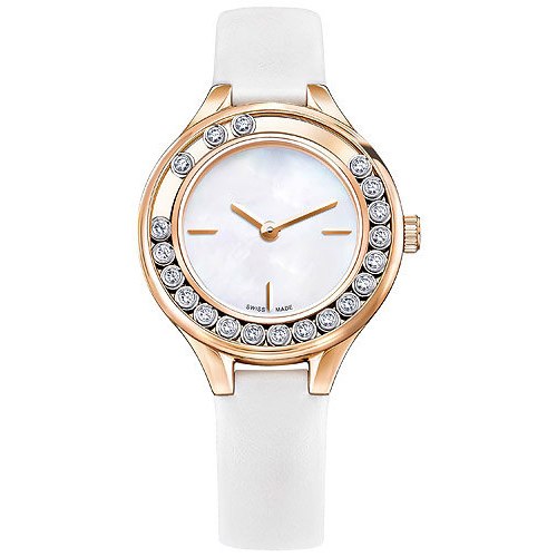 ZEG High Quality 2020 Latest SWARO Original 1:1Lovely Crystals Mini Watch Leather Strap White Has Logo Women Jewelry FreeMail