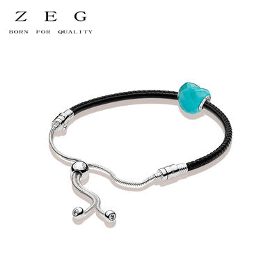 ZEG New High Quality Logo Blue Heart Series2 Bracelet Free Package Manufacturers Wholesale Free Package Mail