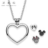 ZEG New High Quality Logo Heart Series Necklaces Free Package Manufacturers Wholesale Free Package Mail